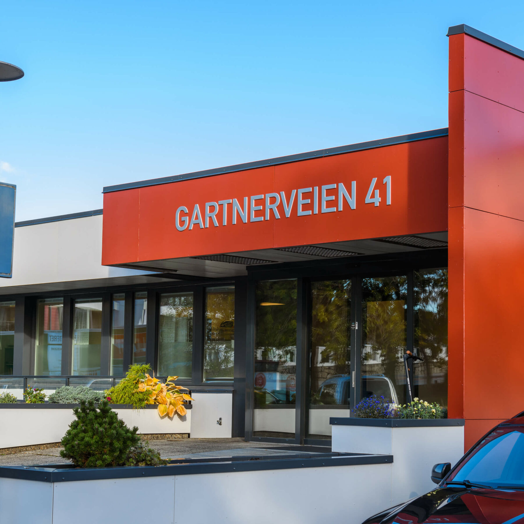 Byggfasade nærbilde